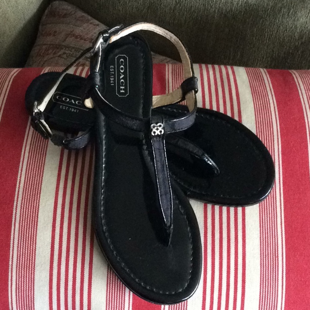 Ladies Coach Sandals, worn once!